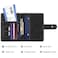 Simikol Initial A Passport Holder Cover Personalized Letter AZ Travel Wallet RFID Blocking Passport Cover Credit Card Holder Case Passport Book Holders for Women and Men BlackA