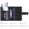 Simikol Initial A Passport Holder Cover Personalized Letter AZ Travel Wallet RFID Blocking Passport Cover Credit Card Holder Case Passport Book Holders for Women and Men BlackA