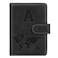 Simikol Initial A Passport Holder Cover Personalized Letter AZ Travel Wallet RFID Blocking Passport Cover Credit Card Holder Case Passport Book Holders for Women and Men BlackA