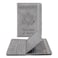 Melsbrinna RFID Passport Holder for Travel Unisex Adults Grey PU Leather RFID Protected Passport Cover