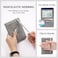 Melsbrinna RFID Passport Holder for Travel Unisex Adults Grey PU Leather RFID Protected Passport Cover