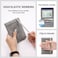 Melsbrinna RFID Passport Holder for Travel Unisex Adults Grey PU Leather RFID Protected Passport Cover