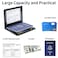 KAOBAN Passport Holder Cover Wallet Case RFID Blocking Leather Card Slot Travel Accessories Documents Organizer Protector for Women Men Black