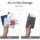 KAOBAN Passport Holder Cover Wallet Case RFID Blocking Leather Card Slot Travel Accessories Documents Organizer Protector for Women Men Dark Gray