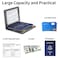KAOBAN Passport Holder Cover Wallet Case RFID Blocking Leather Card Slot Travel Accessories Documents Organizer Protector for Women Men Dark Gray