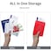 KAOBAN Passport Holder Cover Wallet Case RFID Blocking Leather Card Slot Travel Accessories Documents Organizer Protector for Women Men Red