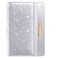 Coco Rossi Passport Holder Cover Womens Travel Wallet RFID Blocking Cute Slim Passport Wallet with Elastic Band Silver