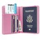 Coco Rossi Passport Holder CoverTraveling Passport Case Cute Passport Wallet for WomenPeach Glitter
