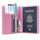 Coco Rossi Passport Holder CoverTraveling Passport Case Cute Passport Wallet for WomenPeach Glitter