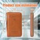 DZHPSRSZ RFID Passport Wallet for Travel Men Women AntiTheft Leather RFID Passport Holder with MultiCard Slots Brown