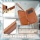 DZHPSRSZ RFID Passport Wallet for Travel Men Women AntiTheft Leather RFID Passport Holder with MultiCard Slots Brown