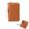 DZHPSRSZ RFID Passport Wallet for Travel Men Women AntiTheft Leather RFID Passport Holder with MultiCard Slots Brown