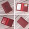 AGBIADD RFIDBlocking Genuine Leather Passport Holder Travel Document Organizer Wallet for Men Women Durable Slim Travel Accessories with Card Slots Wine Red