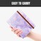 Rimilak Passport Holder RFID Blocking Passport Cover Wallet Travel Essentials Leather Travel Air Ticket Documents Organizer Protector for Women and Men Purple Marble