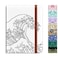 Rimilak Passport Holder RFID Blocking Passport Cover Wallet Travel Essentials Leather Travel Documents Organizer Protector for Women and Men Ink Waves