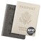 VIDIVICI 2 Pack Unisex Adult Faux Leather Passport HolderHoneymoon GiftsTravel EssentialsRfid BlockingWhiteGray