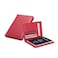 BAKUN Travel Wallet Family Leather Passport Holder Cover RFID Blocking Travel Wallet Leather Card Case Travel Document Organizer CaseRed