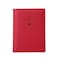 BAKUN Travel Wallet Family Leather Passport Holder Cover RFID Blocking Travel Wallet Leather Card Case Travel Document Organizer CaseRed