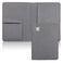Deziliao Passport Wallet Gray Unisex Faux Leather Waterproof Slim Lightweight RFID Blocking 2in1 Design with Document Slots Credit Card Slots SIM Card Slots