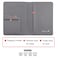 Deziliao Passport Wallet Gray Unisex Faux Leather Waterproof Slim Lightweight RFID Blocking 2in1 Design with Document Slots Credit Card Slots SIM Card Slots