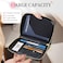 Diakey Passport Holder for Travel with Zipper Closure Leather RFID Blocking Passport Book Wallet Cover Cute Document Card Case for Men Travel Must Haves Essentials Black