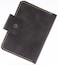 Toros Craft Handmade Passport Leather Case Wallet Credit Card Holder Dark Grey