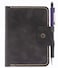 Toros Craft Handmade Passport Leather Case Wallet Credit Card Holder Dark Grey