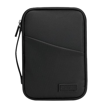 Higoney Waterproof Passport Holder RFID Blocking Wallet Portable Travel Document Organizer for Men Women Travel Essentials Black