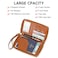 LEEXTON Leather RFID Blocking Passport Holder Travel Wallet Passport CoverTravel Wallet for WomenMen with