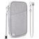 Magimack Family Passport Holder for Travel RFID Blocking Travel Document Organizer with Flexible Carrying Style Portable Passport Wallet and Essentials for Trip Grey