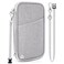 Magimack Family Passport Holder for Travel RFID Blocking Travel Document Organizer with Flexible Carrying Style Portable Passport Wallet and Essentials for Trip Grey