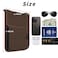 Maiiu Travel Neck Wallet with RFID Blocking Passport Holder Organizer Neck Pouch Portable Easy to Conceal Travel Pouch Brown