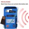 Maiiu Travel Neck Wallet with RFID Blocking Passport Holder Organizer Neck Pouch Portable Easy to Conceal Travel Pouch PVC Blue