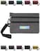 Peicees World Travel Essentials Currency and Passport Organizers Cash Cards Tickets Holder RFID Blocking Wallet Dark Gray