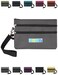 Peicees World Travel Essentials Currency and Passport Organizers Cash Cards Tickets Holder RFID Blocking Wallet Dark Gray