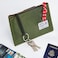 RE ROUGH Rough Enough Passport Wallet for Men Women Compact Travel Pouch for Documents ID Essentials with Key Ring Heavy Duty Canvas