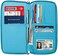 Apadi Travel Document Organizer RFID Passport Wallet Case Family Holder Id Wristlet