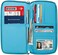 Apadi Travel Document Organizer RFID Passport Wallet Case Family Holder Id Wristlet
