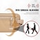 paissit Unisex Money Belt with RFID Blocking Sleeves Slim Passport Holder RFID Blocking Travel Essentials Waist Pouch to Protect Cash Beige 6 Sleeves