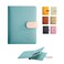 Valante 3fold RFID AirTag travel passport wallet with 21 pockets and card slots Light Blue 6 4 inch