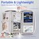 WUHBJJXY Multifunctional SecurePractical RFID Family Passport Holder Travel Wallet Travel Document Organizer ThreeLayer Design Strong storage Function