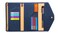 ZOPPEN Mulitpurpose Rfid Blocking Travel Passport Wallet Ver4 Trifold Document Organizer Holder Navy Blue