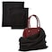 LAKE OF FIRE Dustproof Storage Bags with Drawstring Closure 2Piece Set MultiPurpose Protective Pouches for Handbags Purses Shoes and BootsBlack