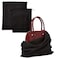 LAKE OF FIRE Dustproof Storage Bags with Drawstring Closure 2Piece Set MultiPurpose Protective Pouches for Handbags Purses Shoes and BootsBlack