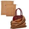 LAKE OF FIRE Dustproof Storage Bags with Drawstring Closure 2Piece Set MultiPurpose Protective Pouches for Handbags Purses Shoes and BootsBrown