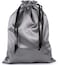 PlasMaller Dust Cover Storage Bags Thick Silk Cloth Pouch with Drawstring For Luxuries Handbags Tote Purses Shoes Boots Silver 196 x 236 in