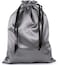 PlasMaller Dust Cover Storage Bags Thick Silk Cloth Pouch with Drawstring For Luxuries Handbags Tote Purses Shoes Boots Silver 196 x 236 in