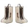 Hewnda Portable 2 Pack Boots Storage Tall Boots Protector Bag Beige Portable Waterproof Storage Bags for Travel Under Bed Wardrobe Shoe Cabinet