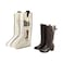 Hewnda Portable 2 Pack Boots Storage Tall Boots Protector Bag Beige Portable Waterproof Storage Bags for Travel Under Bed Wardrobe Shoe Cabinet