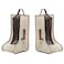 Hewnda Portable 2 Pack Boots Storage Tall Boots Protector Bag Beige Portable Waterproof Storage Bags for Travel Under Bed Wardrobe Shoe Cabinet